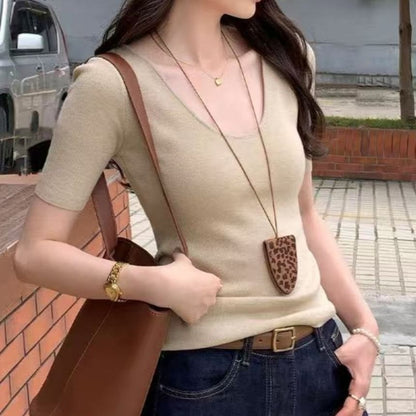 Scoop Neck Knit Top