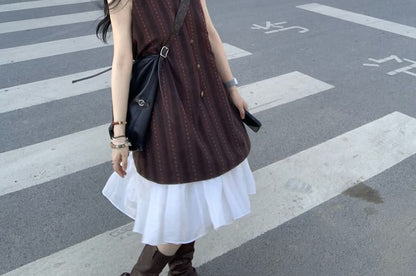 Striped Crew Neck Tunic