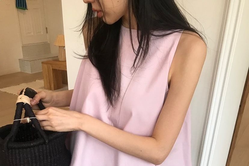 Crewneck Crop Tank Top