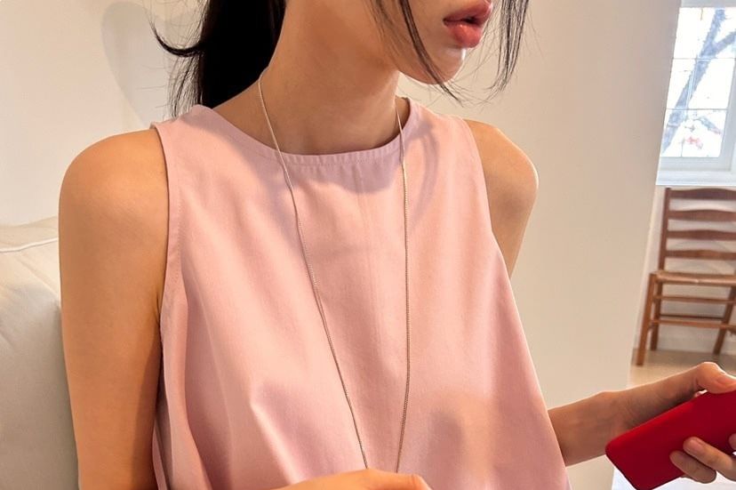 Crewneck Crop Tank Top