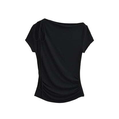 Off-Shoulder Ruched Tee