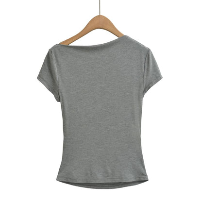 Off-Shoulder Ruched Tee