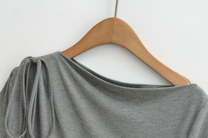 Off-Shoulder Ruched Tee