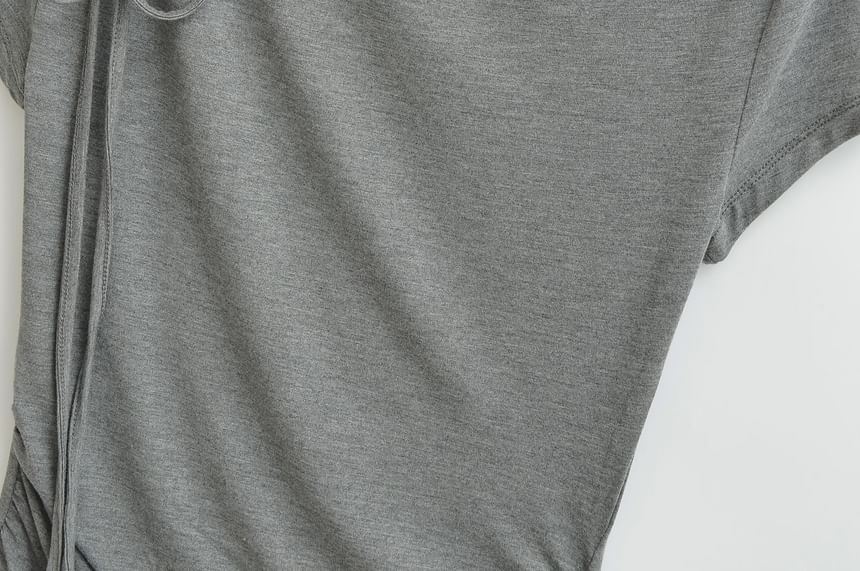 Off-Shoulder Ruched Tee