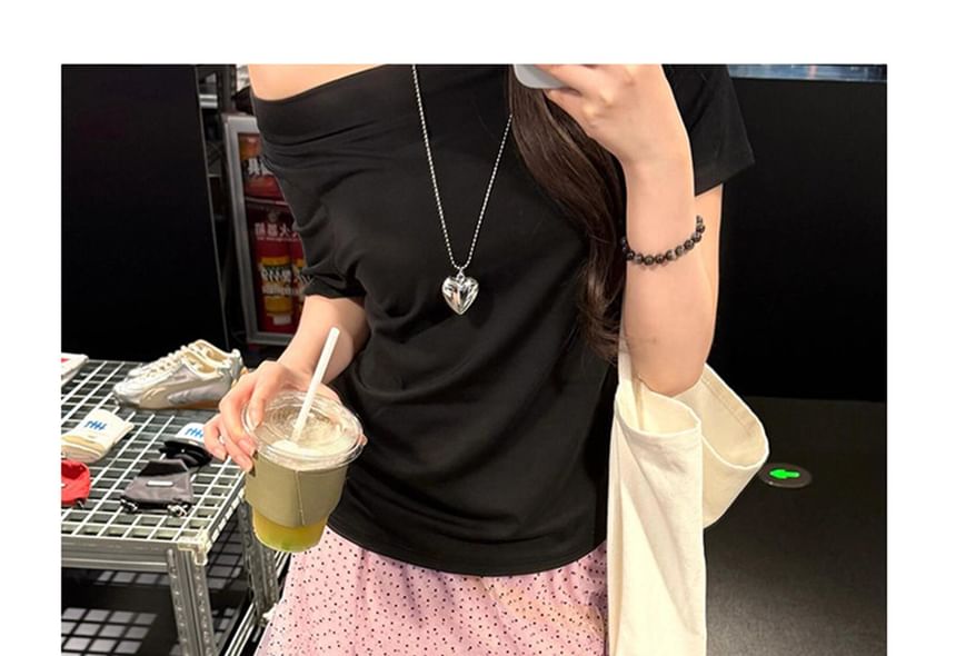 Mid Rise Polka Dot Mesh A-Line Skirt