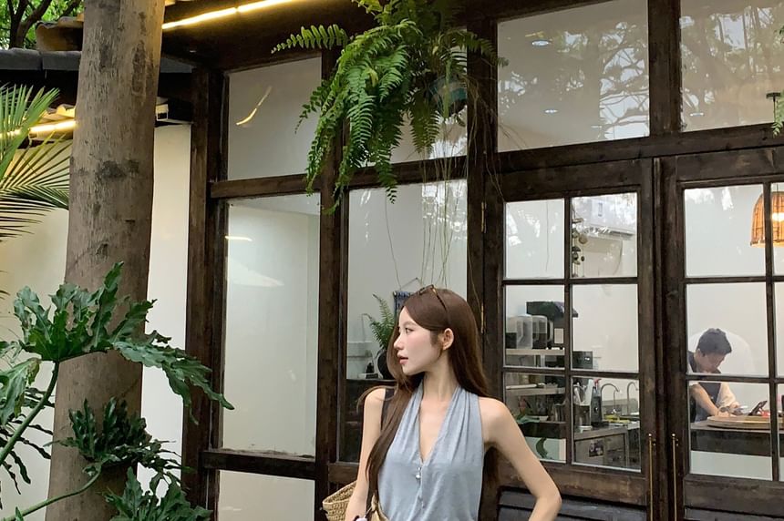 Mid Rise Plain Ruffle Asymmetrical Maxi A-Line Skirt
