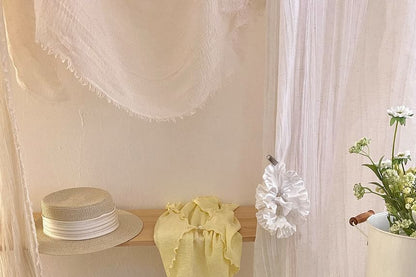 Mid Rise Sheer Panel Midi A-Line Skirt