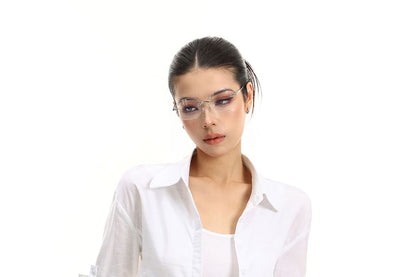 Long-Sleeve Collared Plain Half Button Shirt