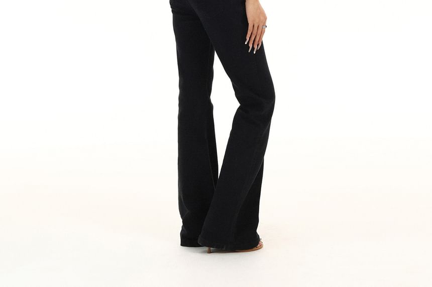 Long-Sleeve Collared Plain Half Button Shirt