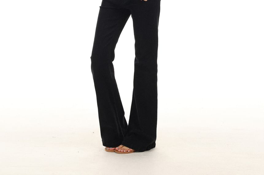 Short-Sleeve V-Neck Plain Knit Top
