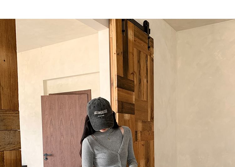 Cardigan Set: Button-Front with Mock Neck Camisole