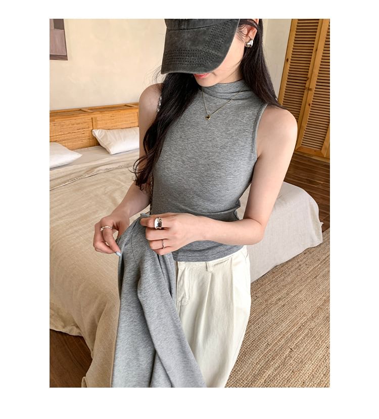 Cardigan Set: Button-Front with Mock Neck Camisole