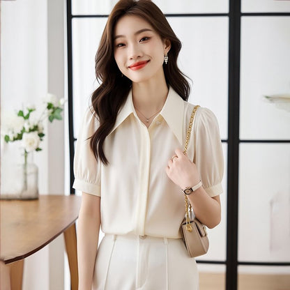 Button-Up Short Sleeve Classic Shirt