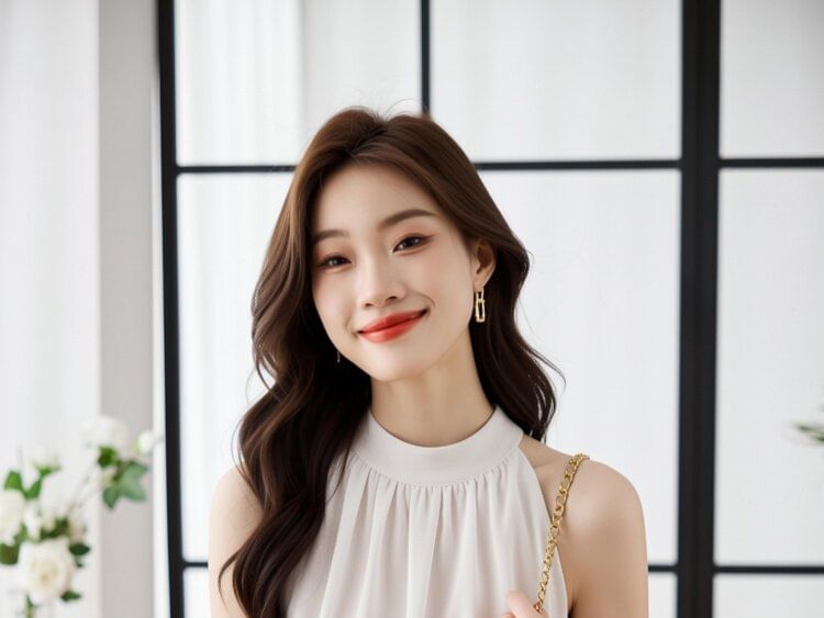 Sleeveless Crewneck Basic Blouse