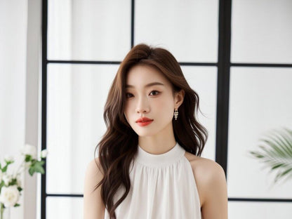 Sleeveless Crewneck Basic Blouse
