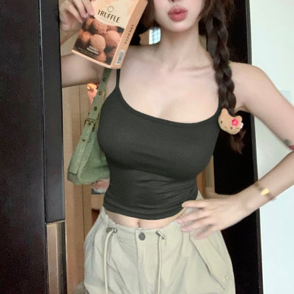 Scoop Neck Crop Camisole Top