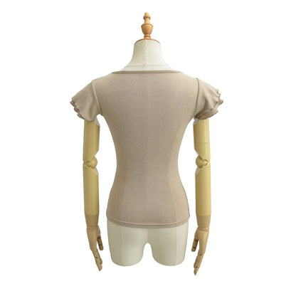 Scoop Neck Henley Tee