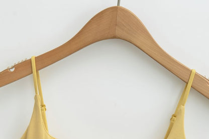 Spaghetti Strap Scoop Neck Crop Camisole Top