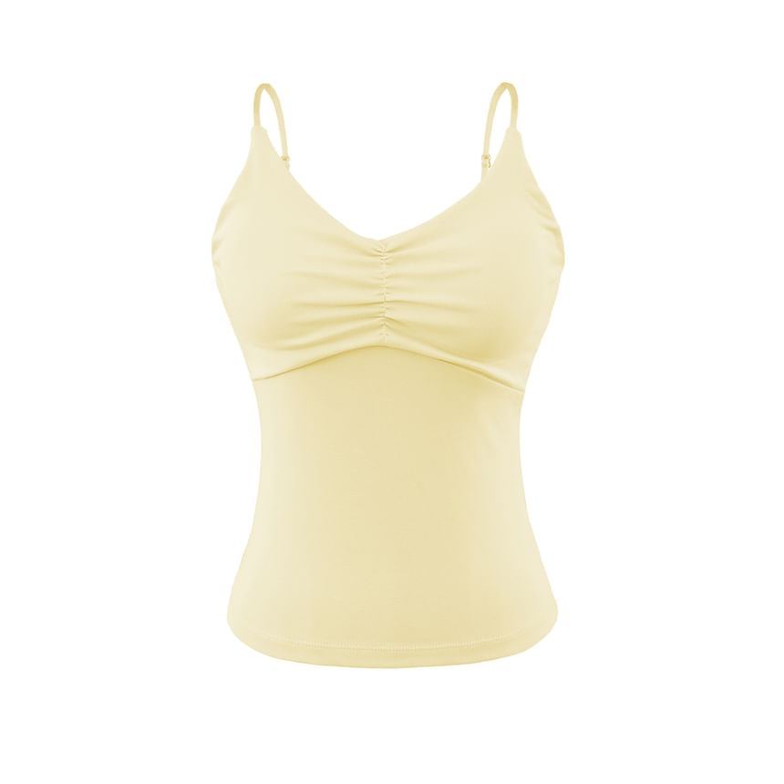 Ruched Spaghetti Strap Camisole