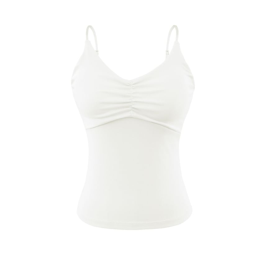 Ruched Spaghetti Strap Camisole