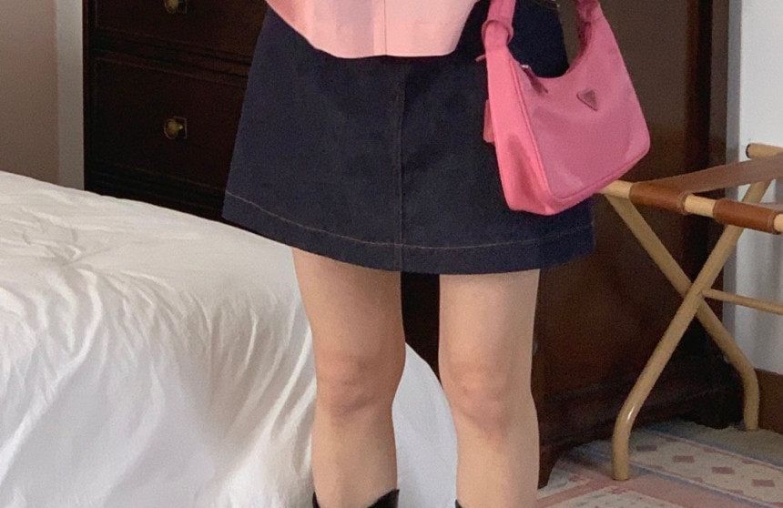 Scoop Neck Ruched Top Short Sleeve Style