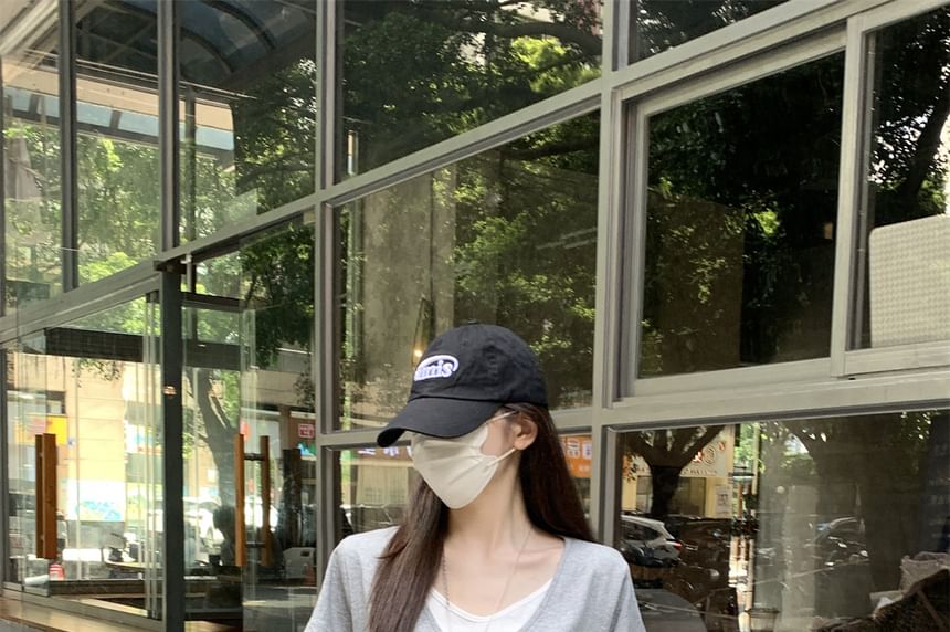 Two-Tone Mock Layer V-Neck Short Sleeve Tee