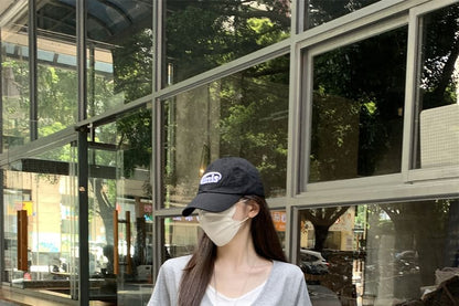 Two-Tone Mock Layer V-Neck Short Sleeve Tee