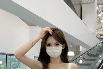 Contrast Trim V-Neck Crop Camisole Slim