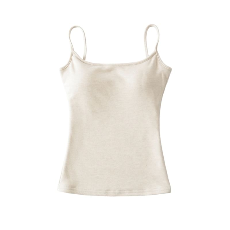 Scoop Neck Padded Camisole Crop Top