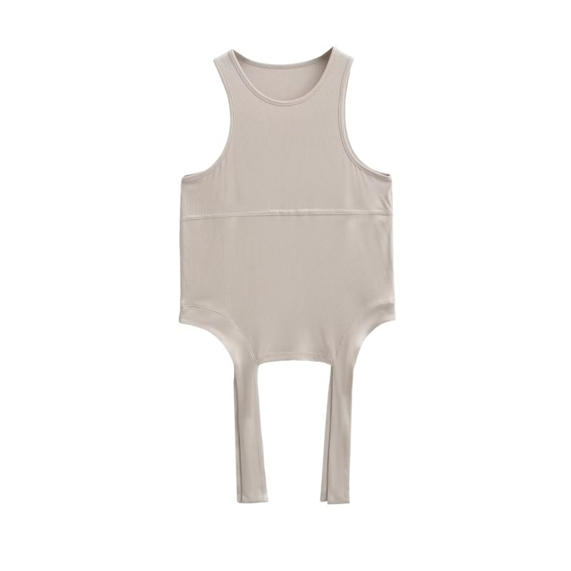 Crew Neck Slim Fit Crop Tank Top