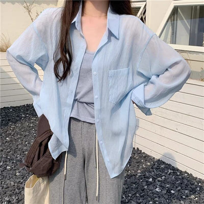 Long Sleeve Collared Button Up Shirt