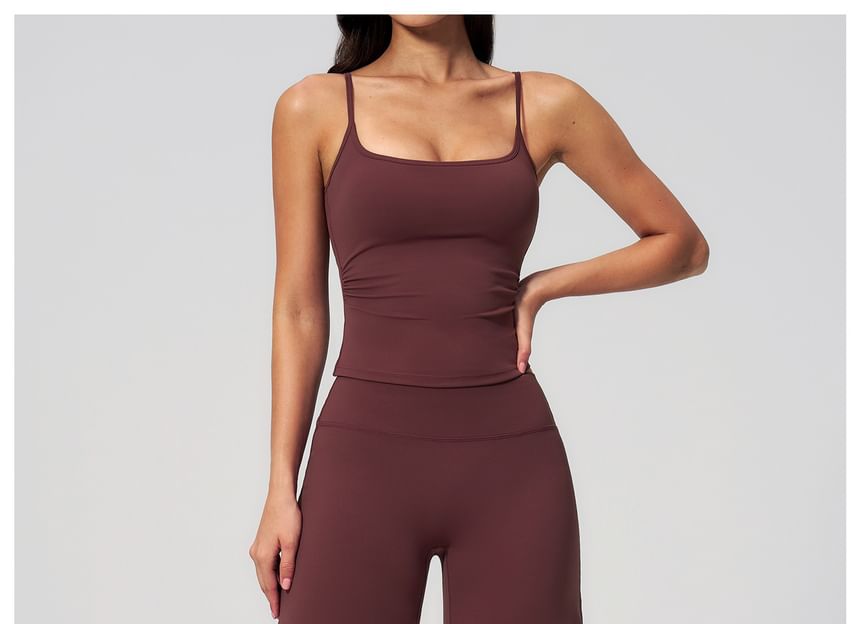 Cropped Camisole & Wide Leg Capri Pants Set