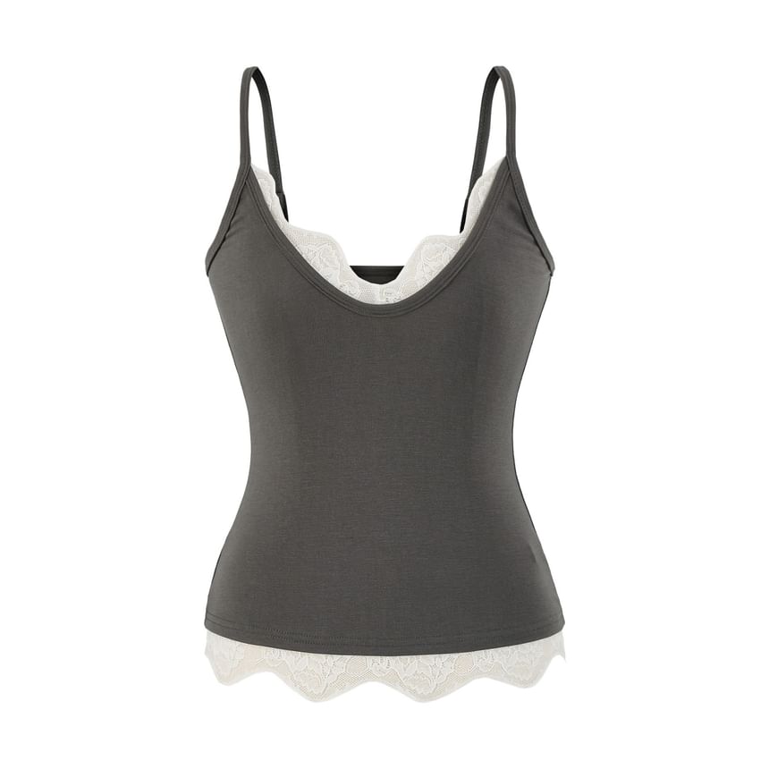 Lace Trim Camisole Top