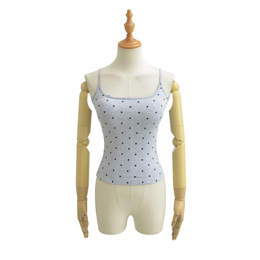 Polka Dot Scoop Neck Camisole