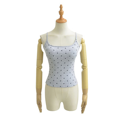 Polka Dot Scoop Neck Camisole