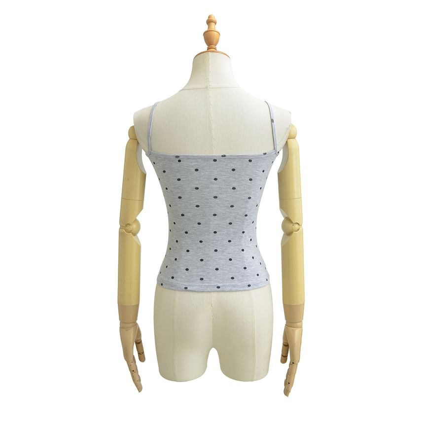 Polka Dot Scoop Neck Camisole