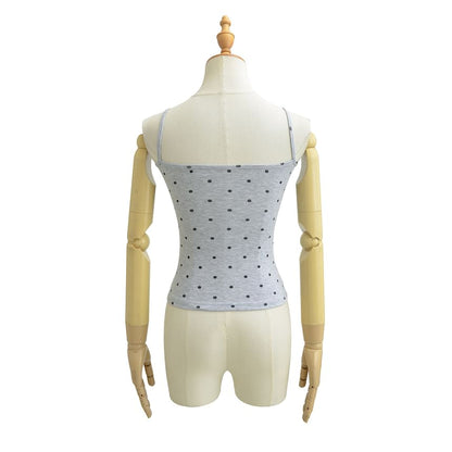 Polka Dot Scoop Neck Camisole