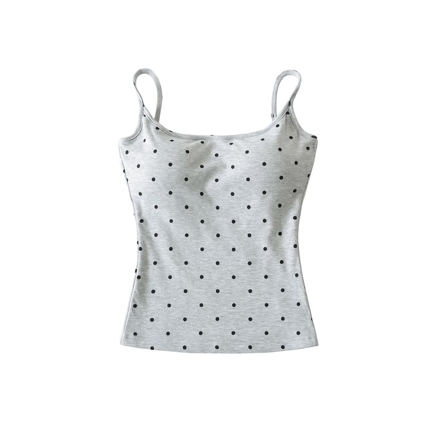 Polka Dot Scoop Neck Camisole