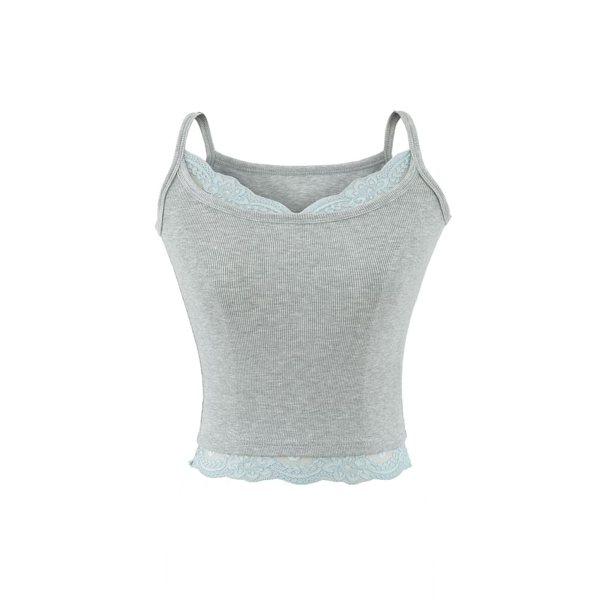 Lace Trim Spaghetti Strap Camisole