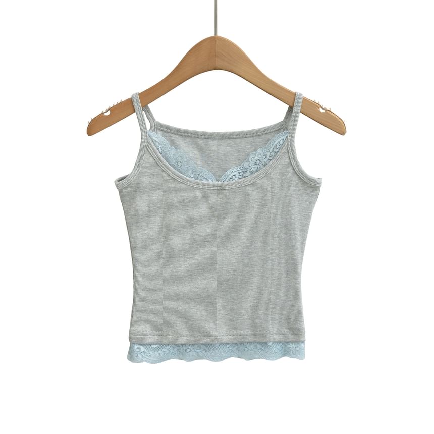 Lace Trim Spaghetti Strap Camisole