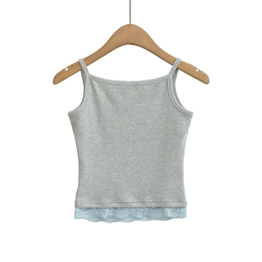 Lace Trim Spaghetti Strap Camisole