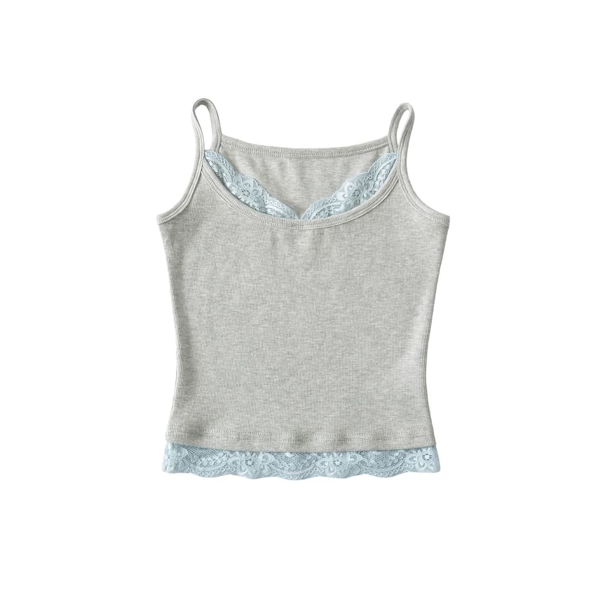 Lace Trim Spaghetti Strap Camisole