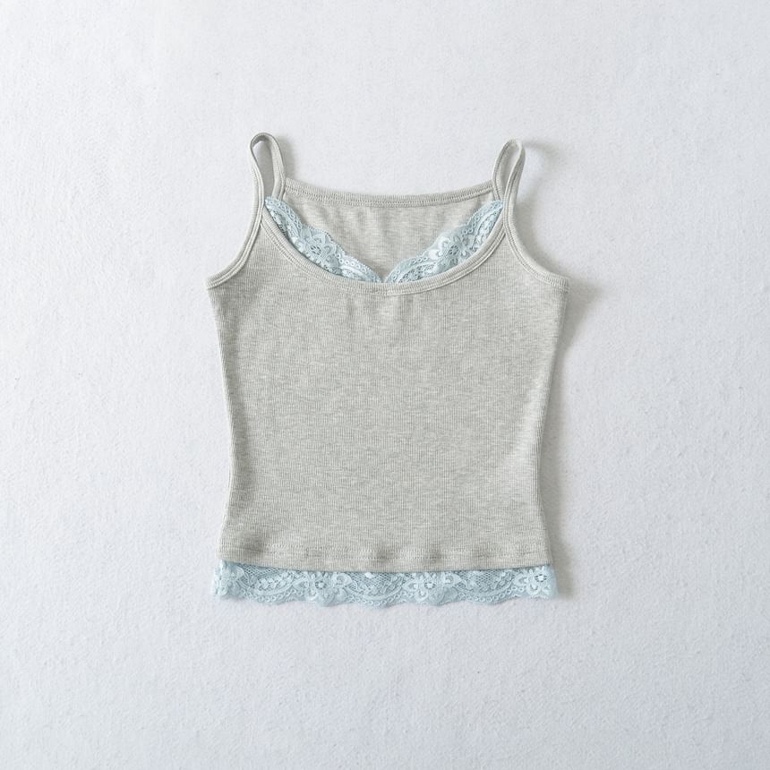 Lace Trim Spaghetti Strap Camisole
