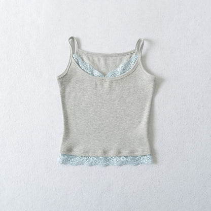 Lace Trim Spaghetti Strap Camisole