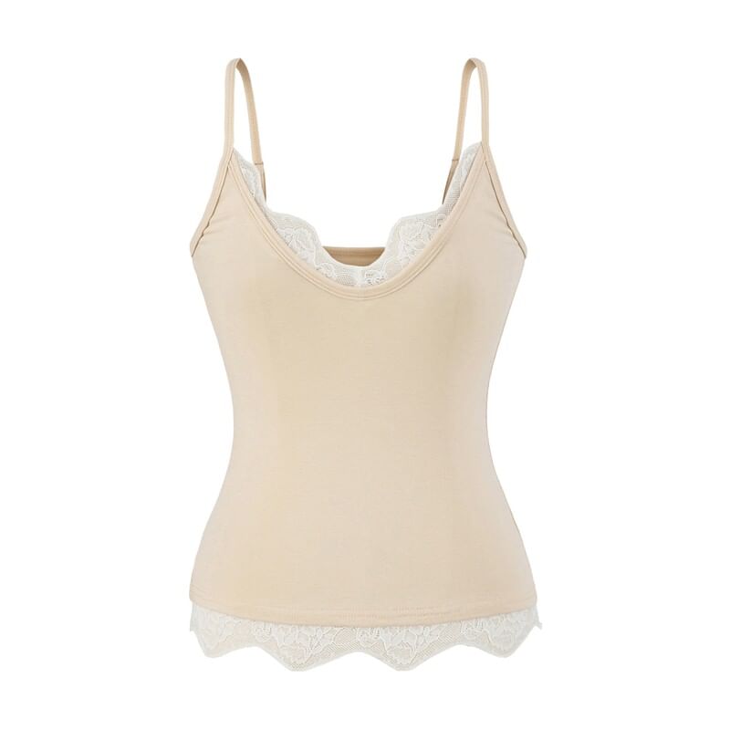 Lace Panel V-Neck Camisole