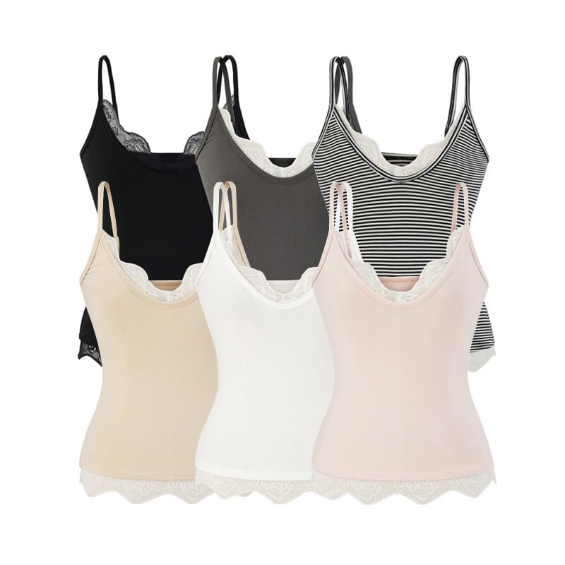 Lace Panel V-Neck Camisole