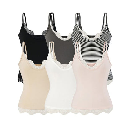 Lace Panel V-Neck Camisole