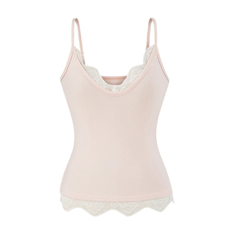 Lace Panel V-Neck Camisole