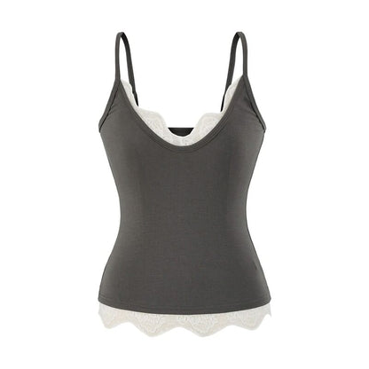 Lace Panel V-Neck Camisole