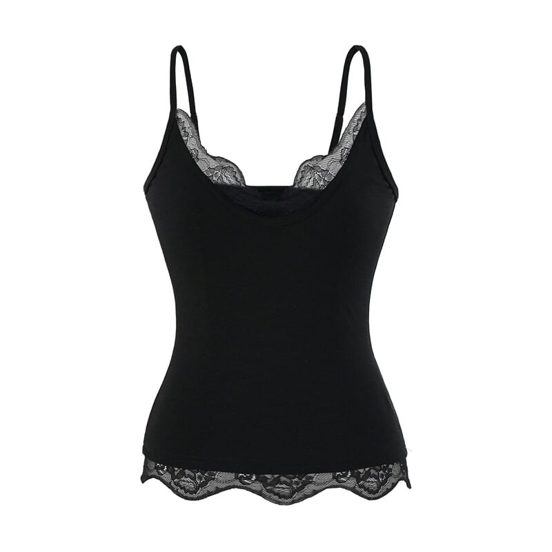 Lace Panel V-Neck Camisole